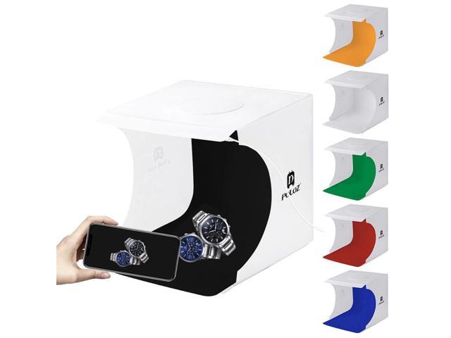 PULUZ For DSLR Camera Photography Mini Folding Studio Diffuse Soft Box Lightbox With LED Light Background Photo Studio box