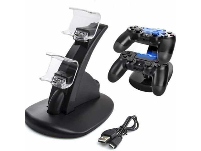 Dual Micro USB Charging Stand Station for PS4 Accessories for Sony Playstation 4 PS4 / PS4 Pro /PS4 Slim Controller Charger Dock