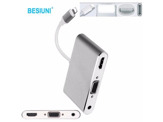 I lighting to hdmi vga audio adapter hdmi vga converter adapter USB Cable For iPhone