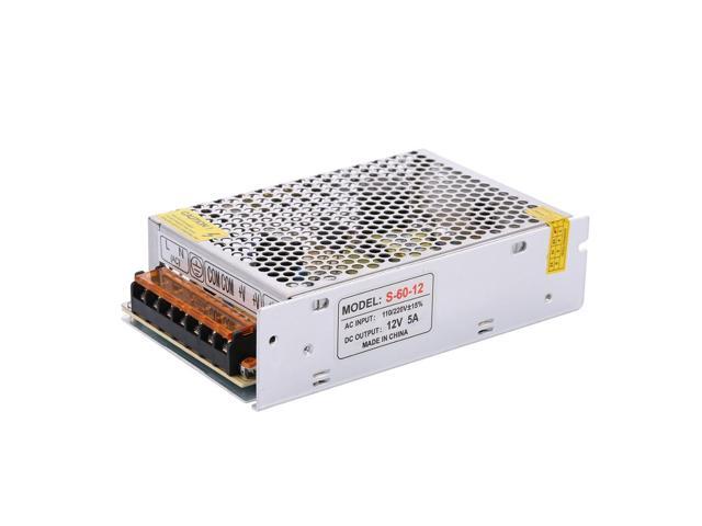 60W 12V Switching Power Supply Driver Transformer for LED Flexible Strip Light AC 110V/220V to DC 12V 5A 60W Power Supply Adapte