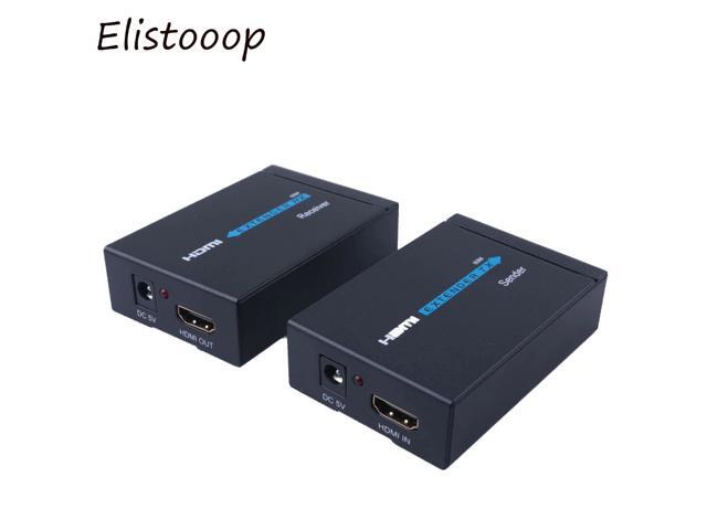 RJ45 HDMI Adapter Ethernet Converter Wireless HDMI Transmitter Receiver 1080p 3DHDMI Extender Cat 5e/6 Cable Adapter US EU Plug