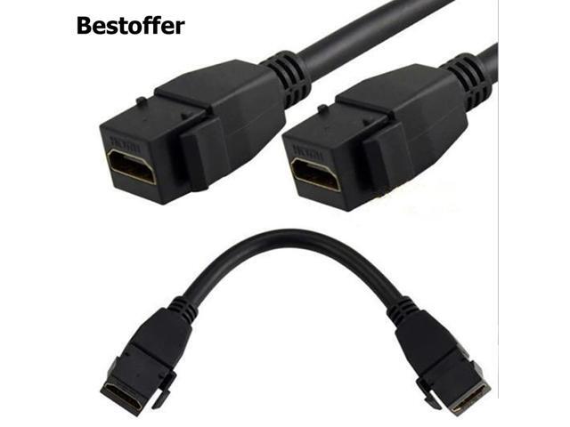 HDMI Female to Hdmi Female Module Connector Head Adapter Cable For Wall Plate