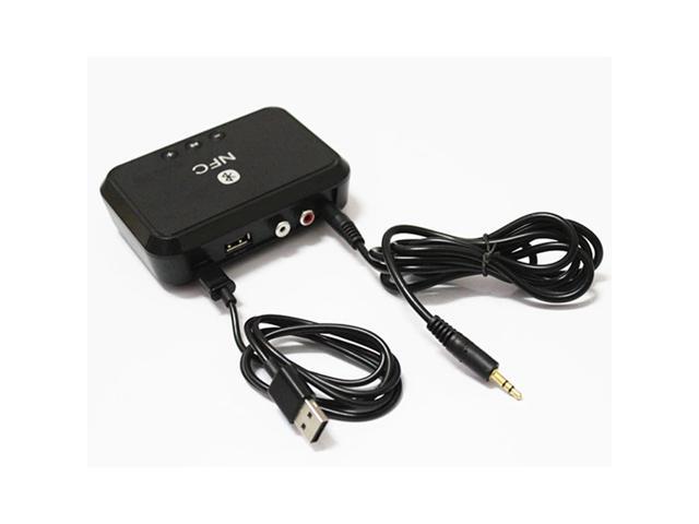 Hot NFC Wireless Stereo Bluetooth Audio Receiver Portable Bluetooth AdapterNFC-Enabled 35mm/ RCA output Music Sound Car Speaker