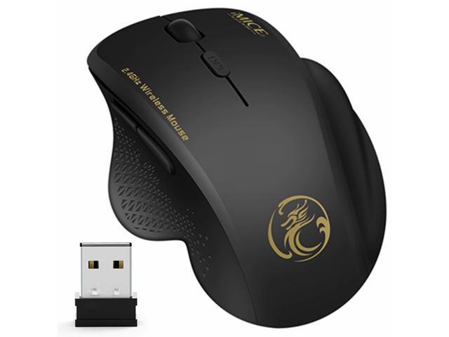 Wireless Mouse Computer Mouse for PC Laptop 6 Button Wireless Mouse Optical Mause Ergonomic Mice with USB Receiver for Computer