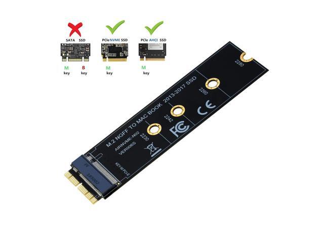 M2 NVME SSD Convert Adapter Card for MacBook Air Pro Retina 2013-2017 NVME/AHCI SSD Upgraded Kit For A1465 A1466 A1398 A1502