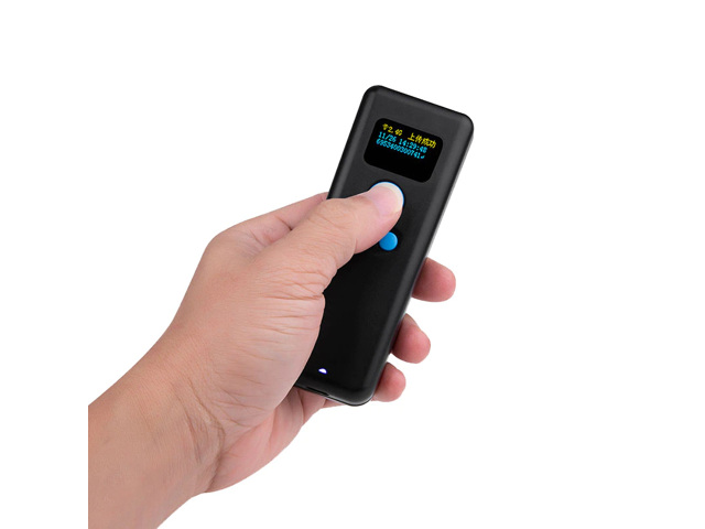 2D CMOS portable bluetooth barcode scanner with memory outdoor qr code reader wired & wireless USB interface with display EVAWGIB
