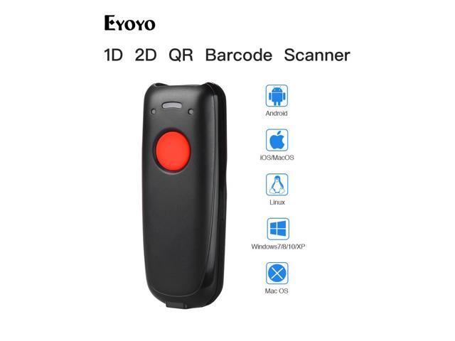 EY-004A 1D 2D QR Wireless Bluetooth Barcode Scanner Portable Reader Red Light CCD Bar Code Scanner for Ios Android Windows