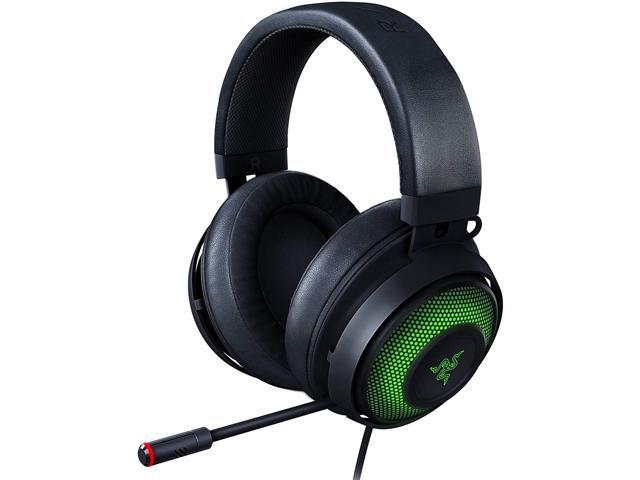 Razer Kraken Ultimate RGB USB Gaming Headset: THX 71 Spatial Surround Sound - Chroma RGB Lighting - Retractable Active Noise Cancelling Mic