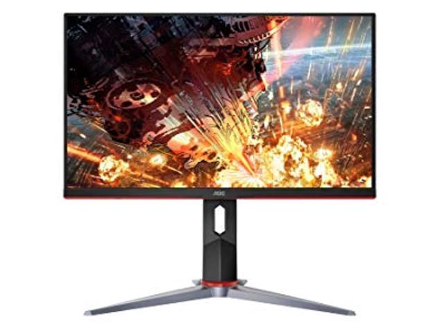 AOC 24G2 24' Frameless Gaming IPS Monitor FHD 1080P 1ms 144Hz Freesync HDMI/DP/VGA Height Adjustable 3-Year Zero Dead Pixel Guarantee Black/Red