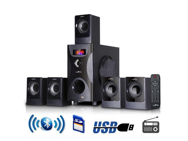 51 Channel Surround Sound Bluetooth Speaker System in Bla