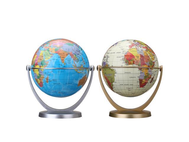 360 Dregee Rotating Globes Earth Ocean Globe World Geography Map Table Desktop