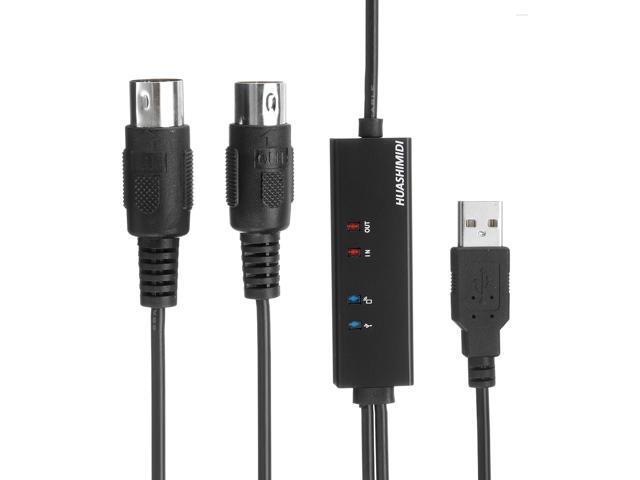 MIDI to USB Wired to bluetooth Wireless Cable Adapter Converter for Windows PC for iOS Android Mobile Phone