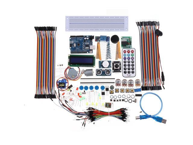 UNO R3 Medium Starter Kits for Beginner STEM 1602 LCD Motor Relay