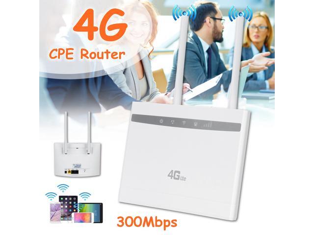 4G LTE CPE Router WiFi Wireless Repeater Hotspot Sim Card Modem Dual Antenna Car
