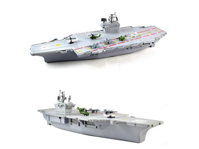 Simulation Aircraft Carrier Static Model With Six Airplane For Kids Children Christmas Gift Toys