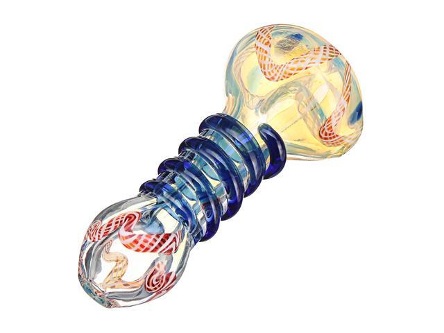 Newfangled Color Borosilicate Glass Herb Smoking Pipes Holder Pipe Filters For Men