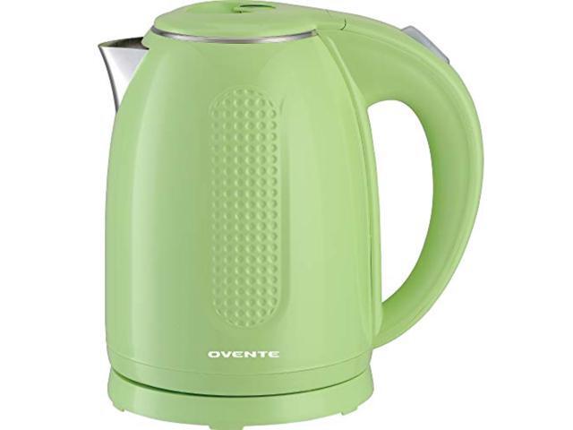 Ovente Portable Electric Kettle 17 Liter Double Wall Insulated Stainless Steel BPA-Free Countertop Tea Maker Hot Water Boiler with Fast Heating