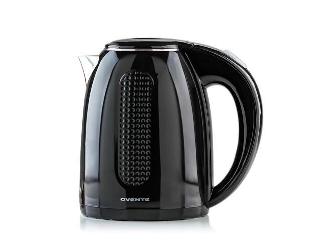 Ovente Portable Electric Kettle 17 Liter Double Wall Insulated Stainless Steel BPA-Free Countertop Tea Maker Hot Water Boiler with Fast Heating