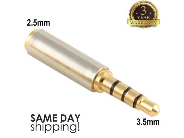 Neweggbusiness Headphone Adapter 3 5 To 2 5 Headset Big Turn Small Change Plug Headphone Jack