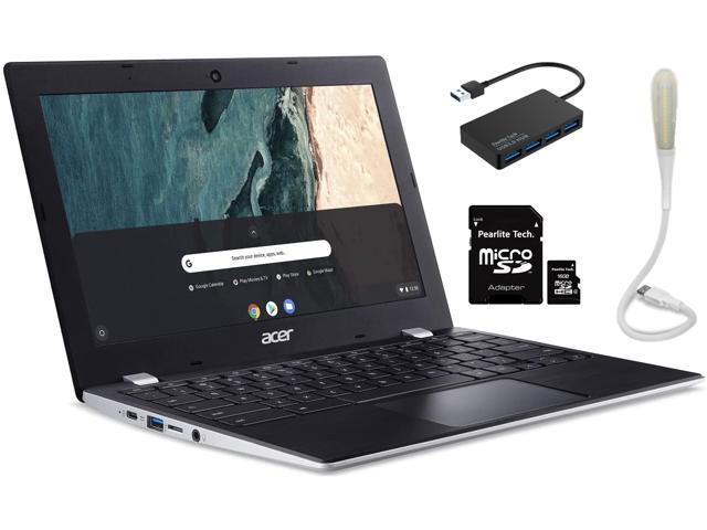Acer Chromebook 311 116' HD Touchscreen Laptop Intel Celeron N4000 4 GB RAM 32 GB Flash Memory Webcam Chrome OS Bundle with Pearlite Tech