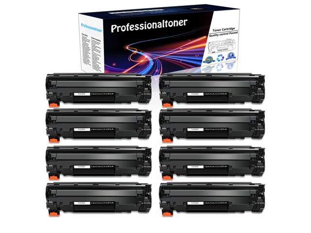 8 Pack Cb435a 35A Black Toner Cartridge For Hp Laserjet P1005 P1006 P1007 P1008
