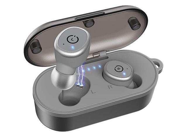 T10 Bluetooth 50 Wireless Earbuds with Wireless Charging Case IPX8 Waterproof TWS Stereo Headphones in Ear Built in Mic Headset Premium Sound with