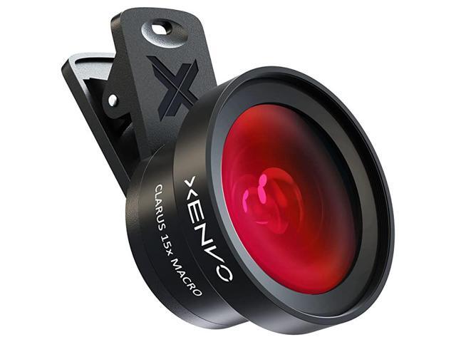 Pro Lens Kit for iPhone Samsung Pixel Macro and Wide Angle Lens with LED Light and Travel Case