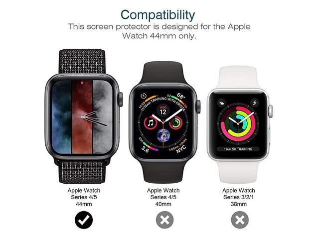 6 Pack Screen Protector Compatible with Apple Watch Series 6 5 4 SE 44mm Flexible TPU HD Clear Film BubbleFree UF010