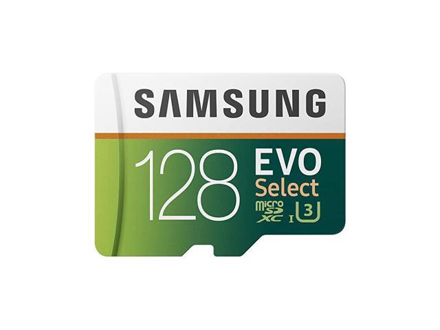 MBME128GAAM 128GB 100MBs U3 MicroSDXC EVO Select Memory Card with FullSize Adapter