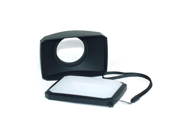 169 Screw Mount Rectangular Wide Angle Lens Hood + WB Cap for Canon VIXIA HF R80 R82 R800 R72 R700 R70 R600 R62 R60 HG10 HV20 VIXIA HV40 HV30 HFM50