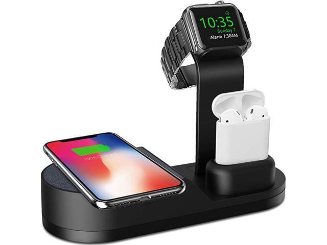 Wireless Charger iWatch Stand Compatible with iWatch Series SE 6 5 4 3 2 1 AirPods Pro Airpods and Phone Series 12 SE 11 11 pro 11 Pro Max Xs X Max