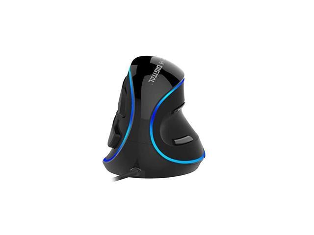 Wired Ergonomic Vertical USB Mouse with Adjustable Sensitivity 60010001600 DPI Scroll Endurance Removable Palm Rest Thumb Buttons V628