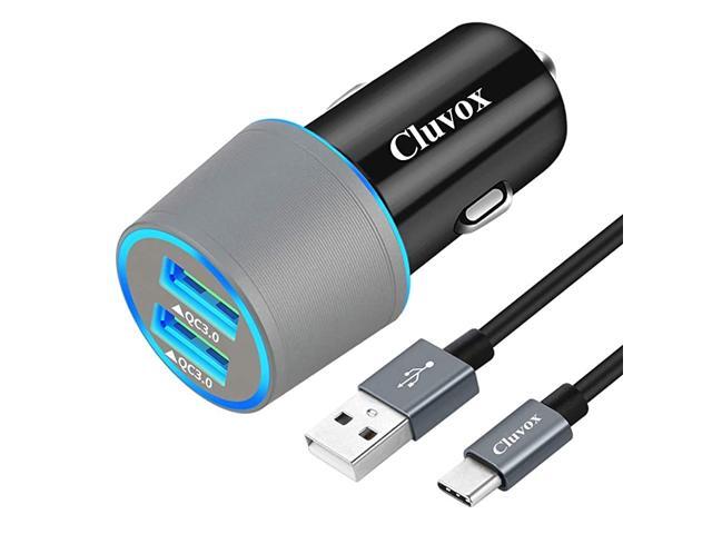 USB C Car Charger Compatible for Samsung Galaxy S20S20 PlusS20 UltraS10+S10eS9S8Note 20Ultra1098A20A50A70 Quick Charge 30 Dual USB Rapid Car