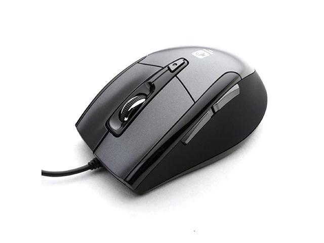 USB Optical Gaming Computer Wheel Mouse 1600 DPI Super Quiet JNL101K Black Silent