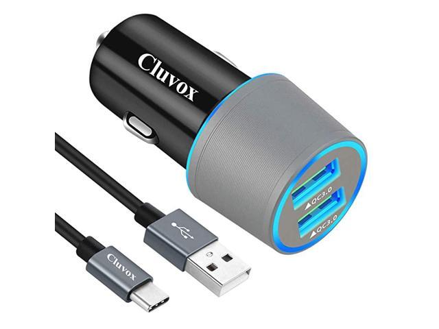 USB C Car Charger Compatible for Samsung Galaxy Note 20UltraNote 10Plus98S20S20 PlusUltraS10+S10eS9S8A50A70 Quick Charge 30 Dual USB 18W Fast Car