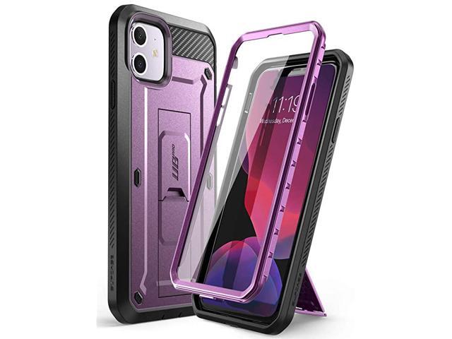 Unicorn Beetle Pro Series Case Designed for iPhone 11 61 Inch 2019 Release Builtin Screen Protector FullBody Rugged Holster Case MetallicPurple