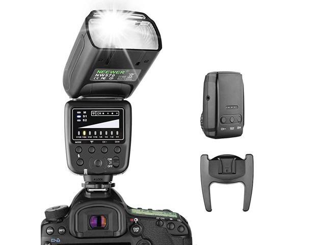 Flash Speedlite with 24G Wireless System and 15 Channel Transmitter for Canon Nikon Sony Panasonic Olympus Fujifilm Pentax and Other DSLR Cameras