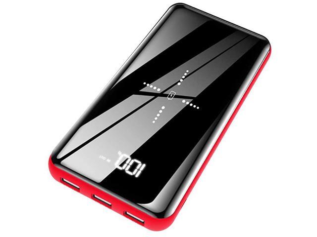 Portable Charger Power Bank 25000mAh High Capacity with LCD Digital Display3 USB Output Dual Input External Battery Pack Compatible Smart