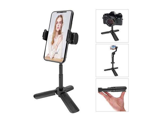 Phone Tripod Portable Webcam Stand Mini Tripod Phone Holder Extendable Tabletop Tripod Desktop Tripod Legs Compatible with