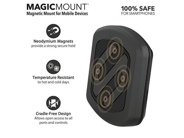 MAGWSM2-10PKFLT MagicMount Universal Magnetic Suction Cup Mount Holder for Mobile Devices Black (Pack of 10)