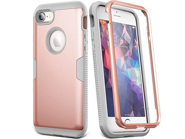 Designed for iPhone 8 Case iPhone 7 Case Full Body Rugged with Builtin Screen Protector Heavy Duty Protection Slim Fit Shockproof Cover for Apple