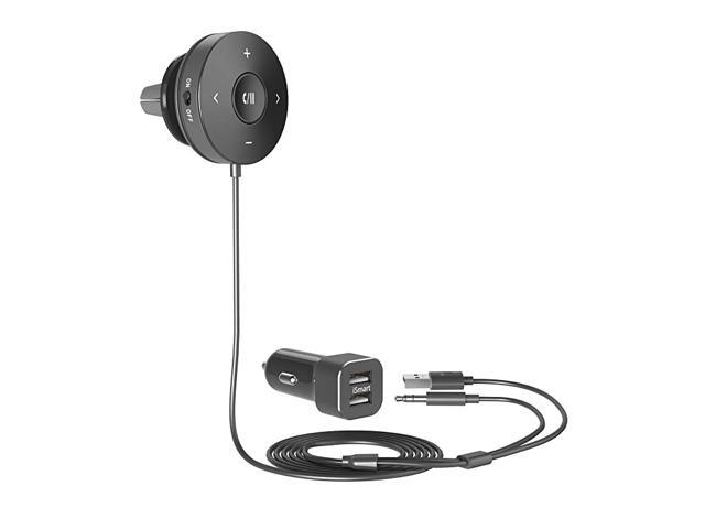 Bluetooth Car Kit Bluetooth Receiver Bluetooth 42 HandsFree Audio Adapter Builtin Microphone CVC 60 Noise Cancellation 3M Magnetic Base Air Vent