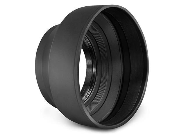 58MM Collapsible Rubber Lens Hood for Camera Lens with 58MM Filter Thread