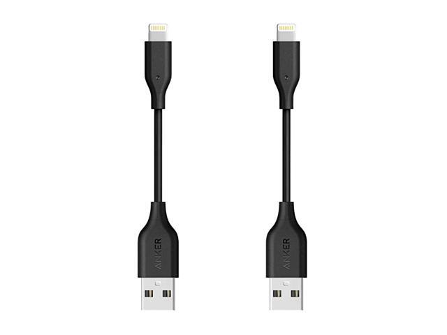 2 Pack Powerline Lightning Cable 4 inch Apple MFi Certified Lightning Cables for iPhone XsXS MaxXRX 88 Plus 77 Plus iPad Mini 43 2 iPad Pro Air 2