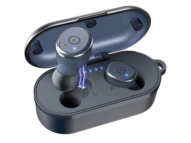 T10 Bluetooth 50 Wireless Earbuds with Wireless Charging Case IPX8 Waterproof TWS Stereo Headphones in Ear Built in Mic Headset Premium Sound with