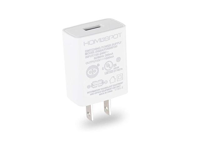 UL Certified USB Wall Charger 5V1A Plug inDoor Power AC Adapter Travel Office Home Use 1 Pack White
