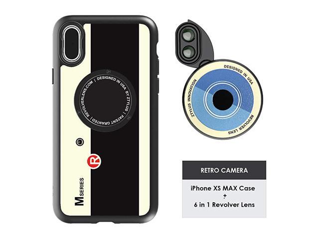 Designer Revolver M Series Camera Kit 6 in 1 Lens with Case for iPhone Xs Max iPhone Lens Kit 2X Telephoto Lens Macro Super Macro Lens Wide Angle