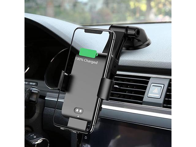 Wireless Car Charger Automatic Clamping 10W Qi Fast Charging Car Charger Mount Compatible with iPhone 1111pro11pro MAXXs MAXXSXRX88p Samsung