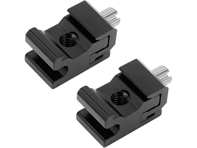 Metal Cold Shoe Flash Stand Adapter with 1420 Tripod Screw Thread 2 Packs