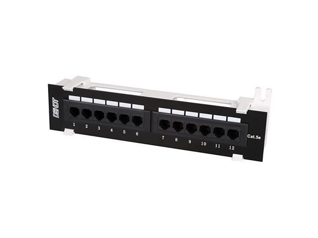 12 Port UTP 10 inch Cat5e Network Wall Mount Surface Patch Panel